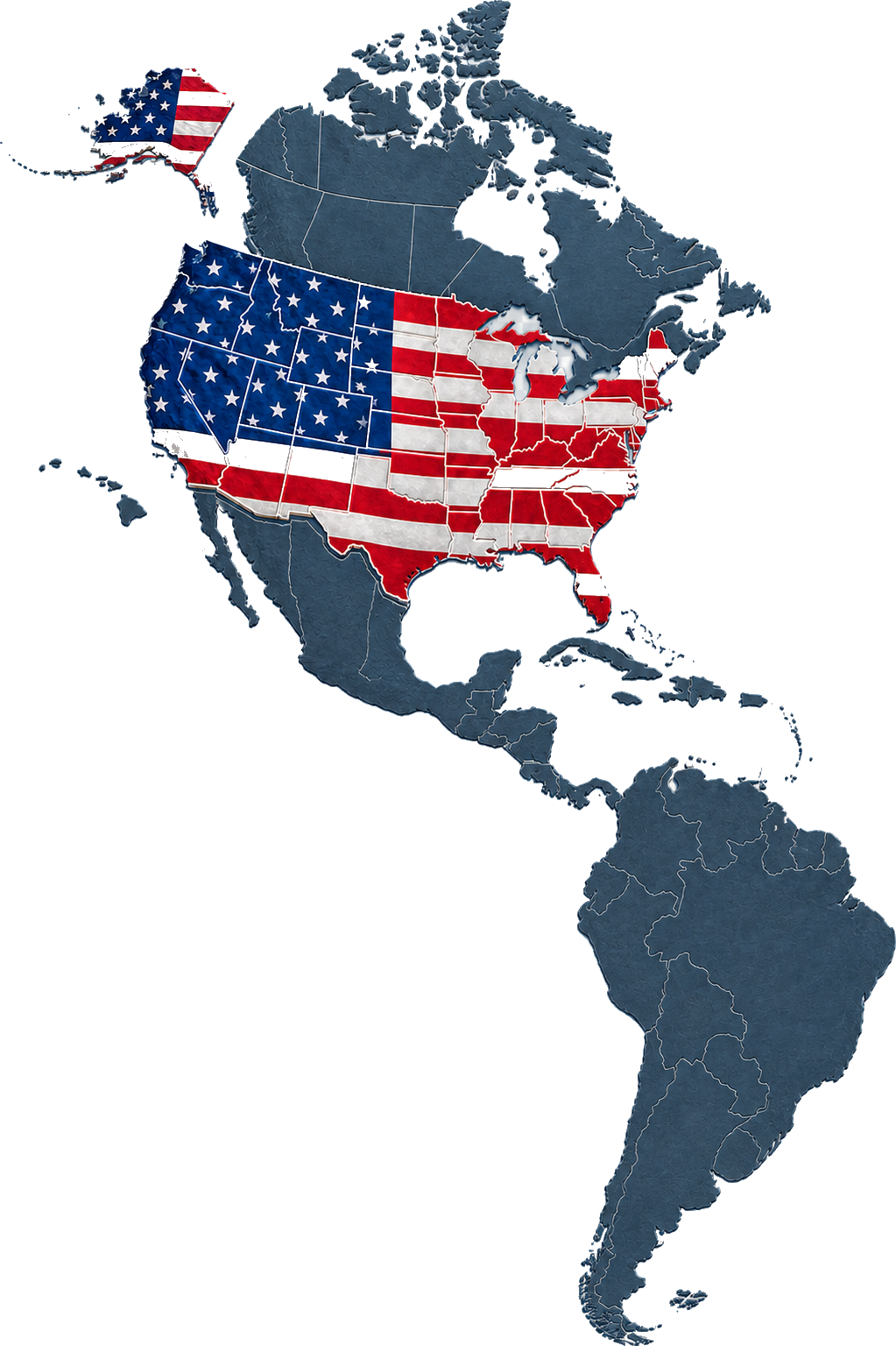Amerika kıtası haritası